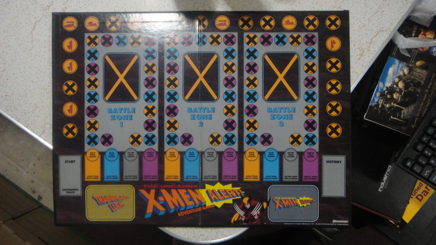XMen Alert Adventure Game parts. GameBoard only. LooK!