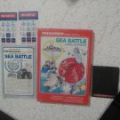 Mattel Intellivision - SEA BATTLE in Box w/Cart + instructions Overlays, NICE!