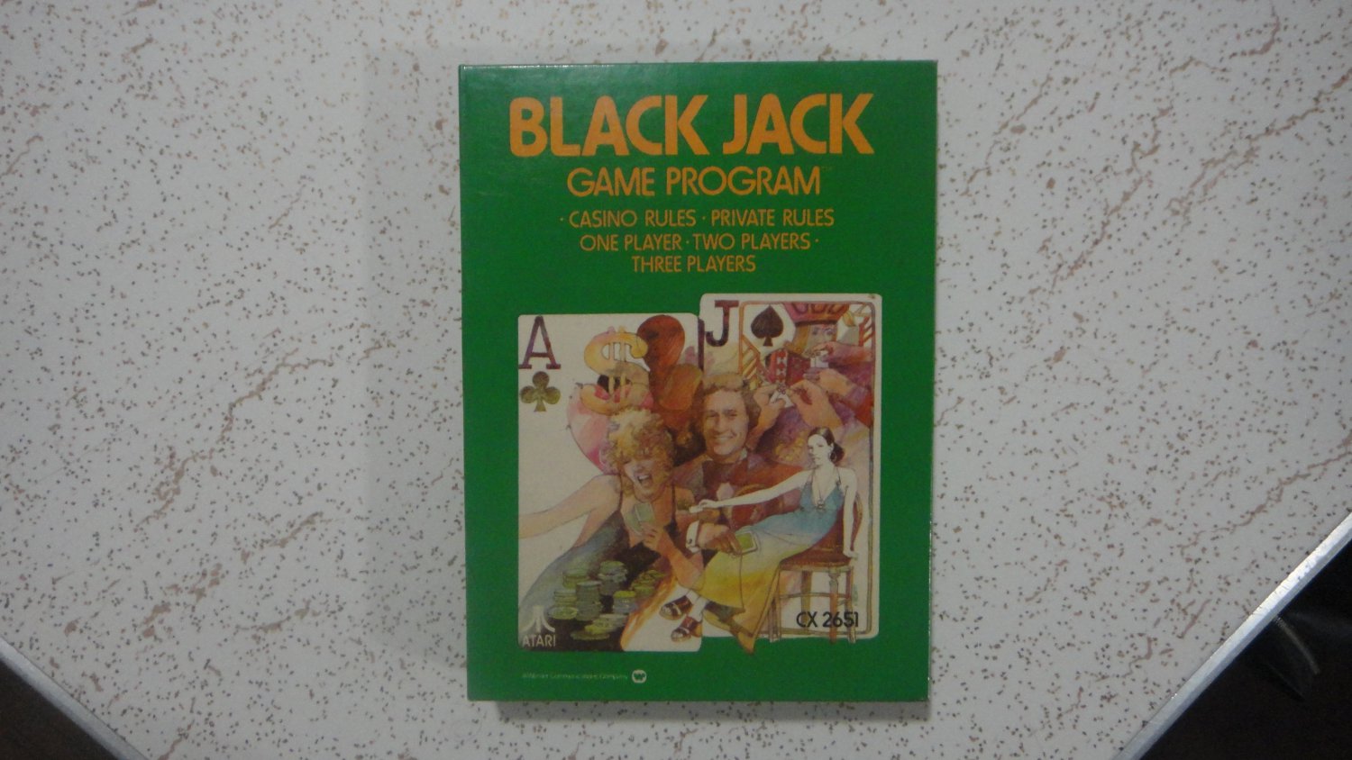 Black Jack - Atari 2600 Game in/with box....Beautiful Condition. LOOK!!