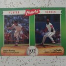 Lee Smith/Bryan Harvey 1992 French's Player Series Baseball Single Card..LooK