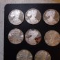 Lady Liberty lot of 9, 1 oz Commemorative Copies 2020 Silver Plated Coins .999 BRASS