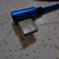 Blue mini USB cable, for some smart phones........new. LooK!