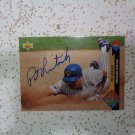 Pat Listach, Milwaukee Brewers Autographed Baseball Card. LooK!