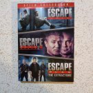 ESCAPE Plan , 3-film Collection on DVD. Sylvester Stallone, used. Look!