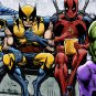 Marvel and DC Superheroes Lunch Atop A Skyscraper - Mounted Canvas (Various Sizes)