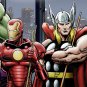 Afterhours - Superheroes Play Pool  Art Print  (various sizes)