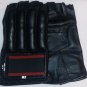Leather Cut Finger Bag Mitts MMA Gloves Black NEW