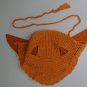 NEW Equestrian Crochet Breathable Cotton Horse Ear Net Orange