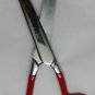 Fetlock Horse And Pony Scissors Curved Blade Stainless Steel Red Vinyl Handle