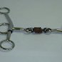 STAINLESS STEEL SWEET IRON MOUTH RINGED DOG BONE HORSE ROPING BARREL BIT