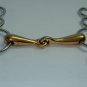 Single Joint 5 Inch Copper Mouth Show Jumping Snaffle Horse Bit 7 1/2" Shanks
