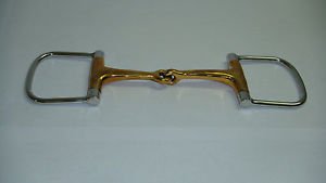 Stainless Steel D-Ring Snaffle Bit Copper Mouth 5" inche NEW HORSE TACK