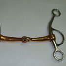 Stainless Steel Horse Training  Shank 5" Snaffle Bit 6 1/2" With Copper Inlay