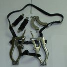 Equine Dental Speculum Stainless Steel Set Horse Mouth Gag Leather McPherson