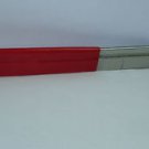 Farrier Hoof Scraper Hoof Knife Sharp Stainless Steel Blade 11" Red Vinyl Handle