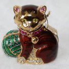 2004 ESTEE LAUDER Beautiful Cuddly Kitten Judith Leiber Perfume Solid Compact