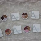 Lot 6 AVON Flawless Make-Up Trio Eye Color Pink, Brown, Red, Rose 1.3 g each NIB