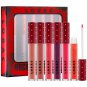 LORAC Rockin' Red Hot 6pc Lip Gloss Collection .66 oz 18.6 g total NEW NIB Low $