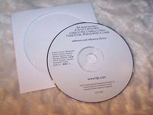 2004 HP Flat Panel Monitors vf15 vf17 Software and Reference Library Disc Low $
