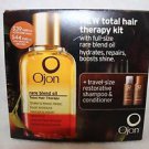 OJON Rare Blend Oil Kit Set Total Hair Therapy Oil Shampoo Conditioner. NIB RARE