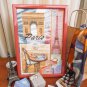 modern cross stitch, made in Ukraine, creative picture, unusual wall gift, home decoration idea