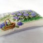 Decorative pillow, home decoration idea, modern cross stitch, completed embroidery, unusual gift