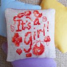 Lavender sachet, preserved lavender, dried lavender, unusual gift, funny cross stitch, lavender bags