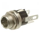 2.1MM X 5.5MM METAL PANEL MOUNT DC PLUG SOCKET JACK