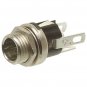 2.1MM X 5.5MM METAL PANEL MOUNT DC PLUG SOCKET JACK