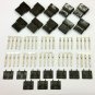 PK OF 10 - 4 PIN MOLEX PSU POWER CONNECTOR PASSTHRU MALE/FEMALE-BLACK INC PINS