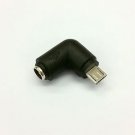 DC 2.1MM 90° RIGHT ANGLE FEMALE to MICRO USB ADAPTER 5V SMARTPHONE ANDROID