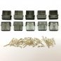 PK OF 10 - MALE 4 PIN MOLEX PC PSU POWER SUPPLY CONNECTOR - BLACK INC PINS