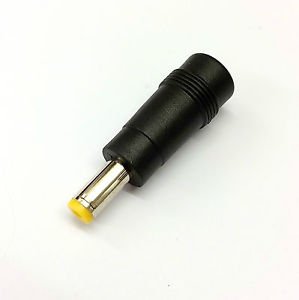 DC 2.1MM FEMALE to 5.5MM x 1.7MM HP DELL GATEWAY YELLOW TIP ADAPER CONNECTOR