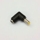DC 2.1MM 90° RIGHT ANGLE FEMALE to DC 2.5MM YELLOW TIP