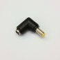 DC 2.1MM 90° RIGHT ANGLE FEMALE to DC 2.5MM YELLOW TIP