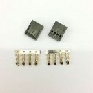 PK OF 2 - FEMALE 4 PIN FAN POWER CONNECTOR - BLACK INC PINS
