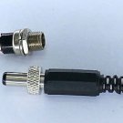 PLUGZ2GO Screw Locking DC Plug & Metal Panel Mount Socket - 2.5MM x 5.5MM