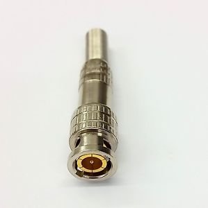 BNC MALE CONNECTOR ADAPTER CCTV CAT5 - NO SOLDER SPRING STRAIN RELIEF METAL