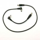 DC POWER CABLE 5.5mm x 2.1mm STRAIGHT to RIGHT ANGLE 90° PATCH JUMP LEAD