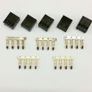 PK OF 5 - FEMALE 4 PIN FAN POWER CONNECTOR - BLACK INC PINS