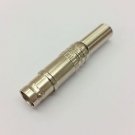 BNC FEMALE CONNECTOR ADAPTER CCTV CAT5 - NO SOLDER SPRING STRAIN RELIEF METAL