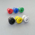 PLUGZ2GO 2.1MM X 5.5MM PANEL MOUNT DC PLUG SOCKET JACK - CHOICE OF COLOUR