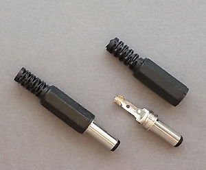PLUGZ2GO 14mm DC Power Plug Jack 2.5 x 5.5mm jack