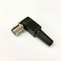 NO SOLDER/QUICK FIT RIGHT ANGLE BNC FEMALE CONNECTOR - for CCTV/AV/REPAIRS