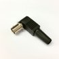 NO SOLDER/QUICK FIT RIGHT ANGLE BNC FEMALE CONNECTOR - for CCTV/AV/REPAIRS