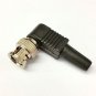 NO SOLDER/QUICK FIT RIGHT ANGLE BNC MALE CONNECTOR - for CCTV/AV/REPAIRS