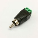 PLUGZ2GO RCA MALE CONNECTOR to AV SCREW TERMINALS for CCTV/RCA/REPAIRS