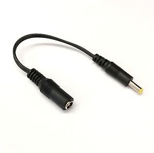 5.5mm x 2.1mm to 4.0mm x 1.7mm DC POWER ADAPTER CABLE - YELLOW TIP