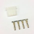 PK OF 5 FEMALE 4 PIN MOLEX PC PSU POWER SUPPLY CONNECTOR - NAT WHITE INC PINS
