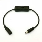 INLINE BLACK SWITCH - 2.1MM DC BARREL CONNECTORS - LED STRIPS